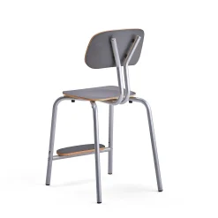 Oppilastuoli YNGVE Jalat, hopeanharmaa, antrasiitinharmaa, korkeus: 520 mm