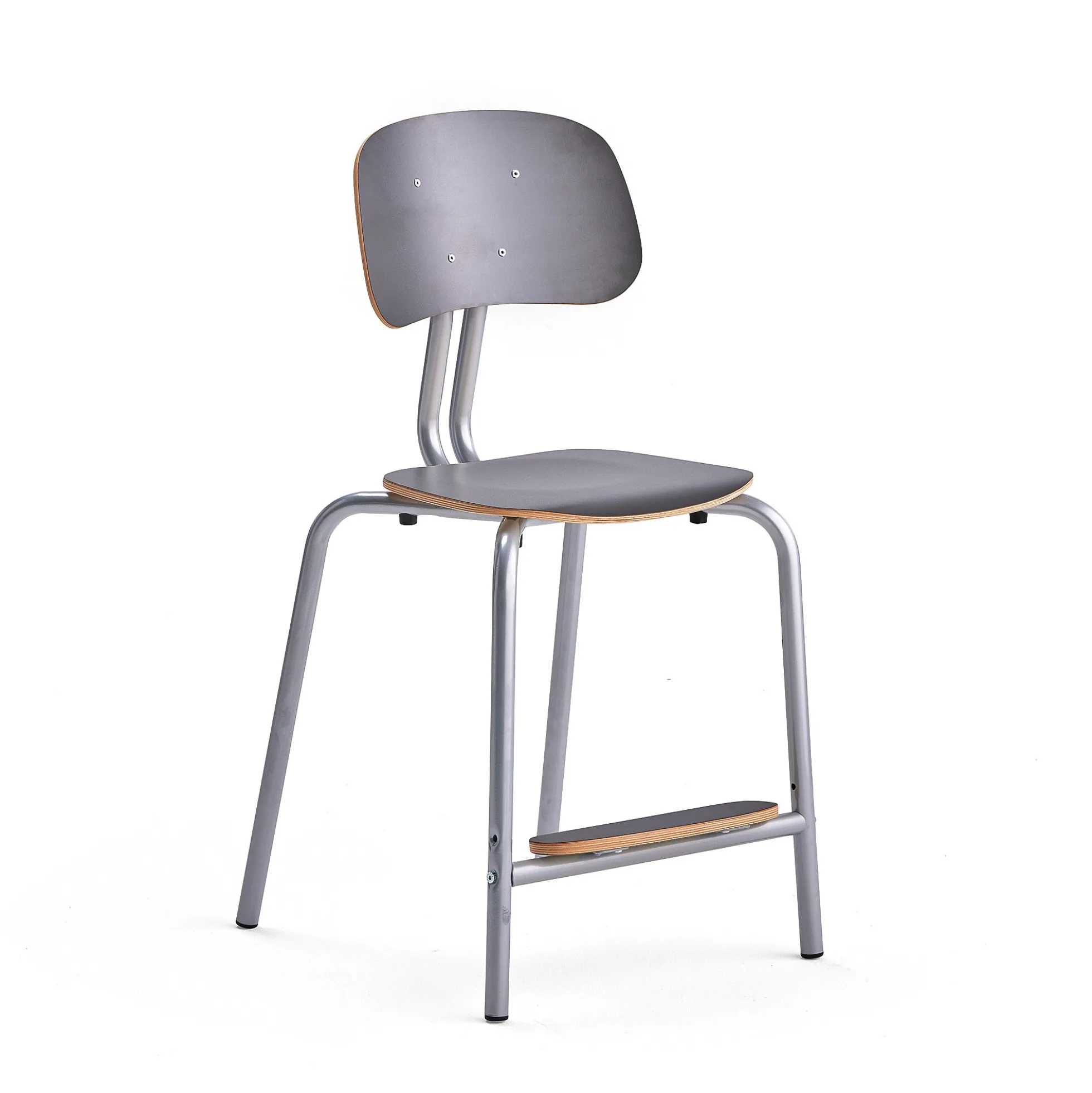 Oppilastuoli YNGVE Jalat, hopeanharmaa, antrasiitinharmaa, korkeus: 520 mm
