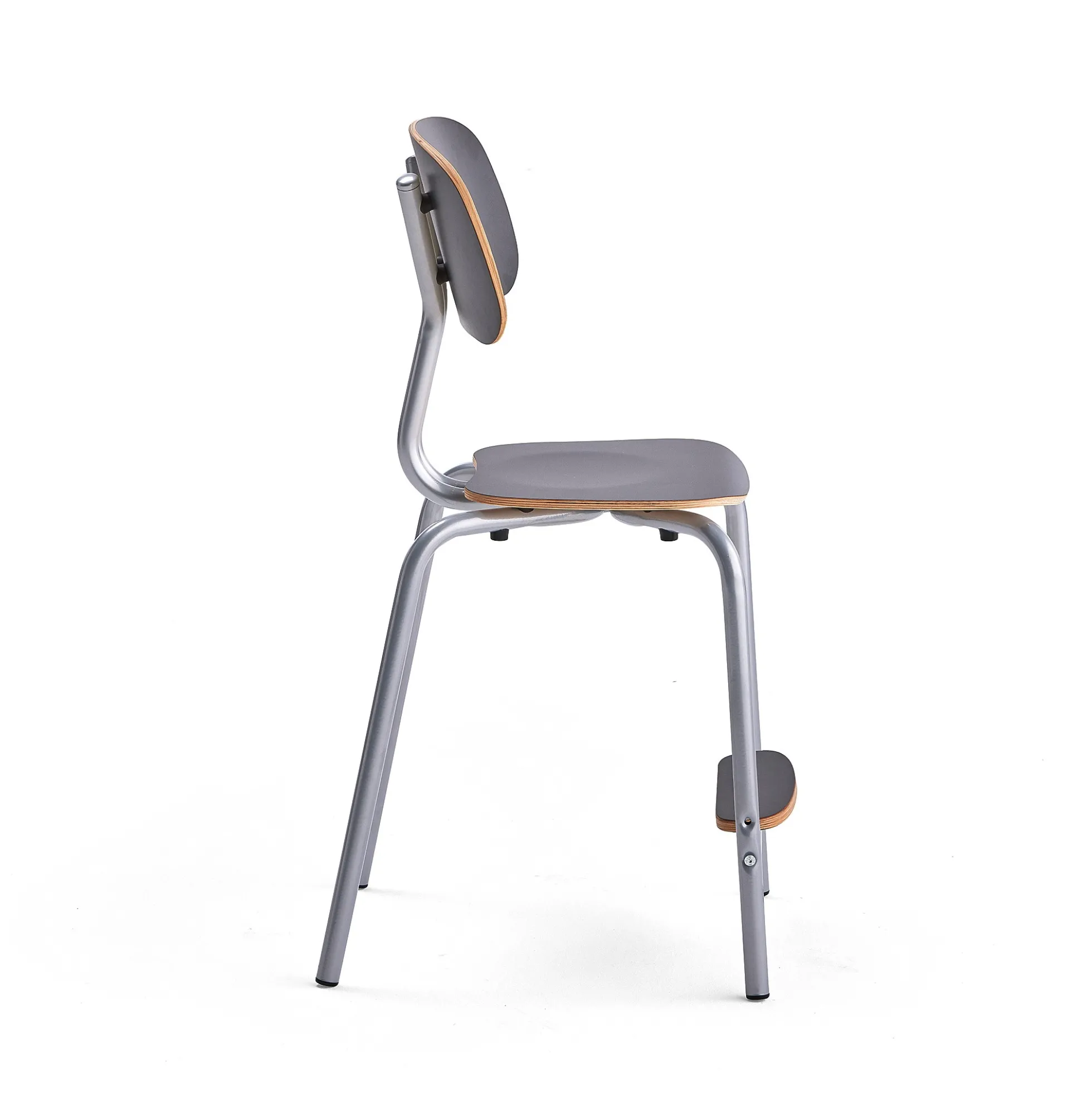 Oppilastuoli YNGVE Jalat, hopeanharmaa, antrasiitinharmaa, korkeus: 520 mm