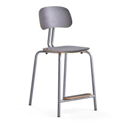 Oppilastuoli YNGVE Jalat, hopeanharmaa, antrasiitinharmaa, korkeus: 610 mm