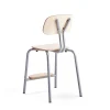 Oppilastuoli YNGVE Jalat, hopeanharmaa, koivu, korkeus: 520 mm