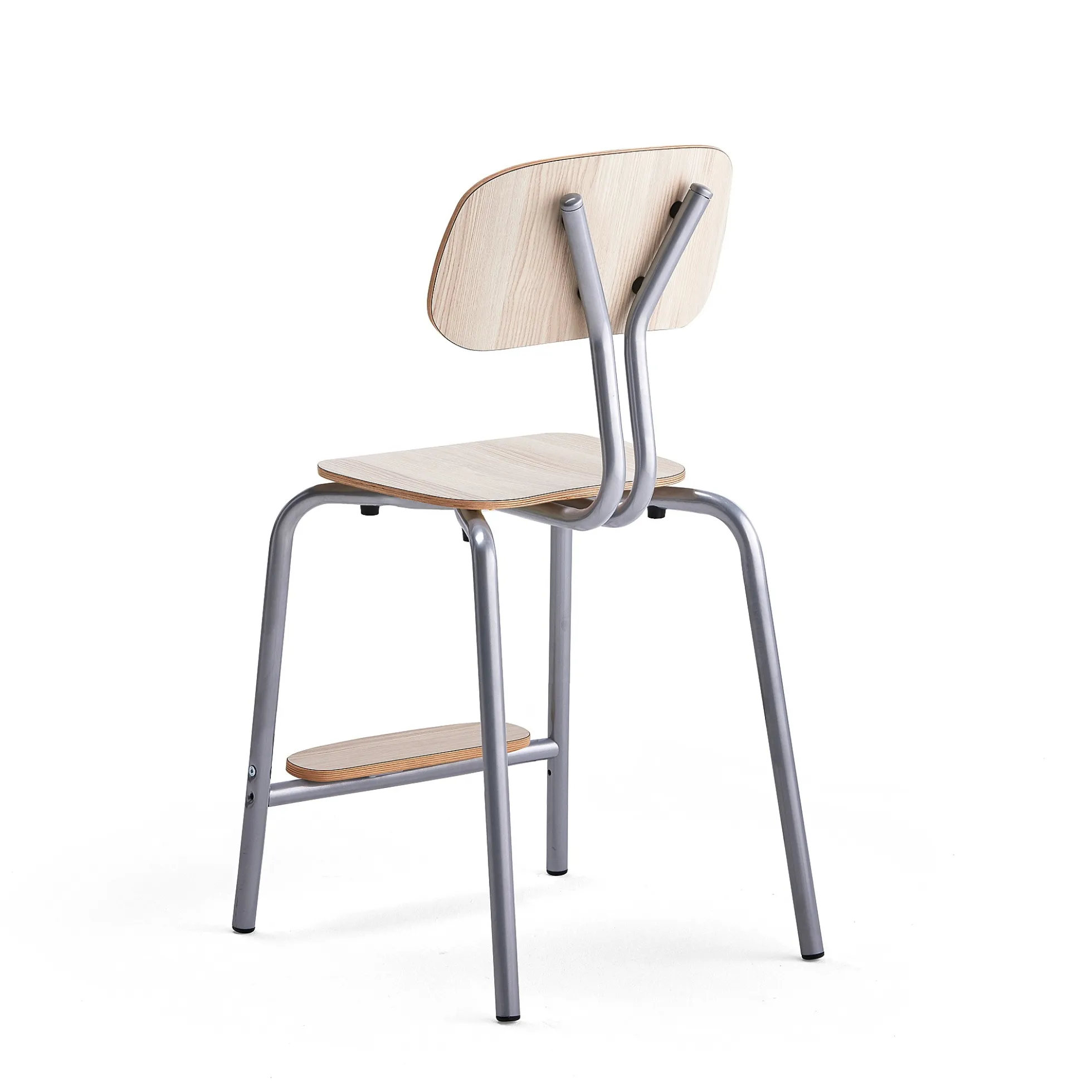 Oppilastuoli YNGVE Jalat, hopeanharmaa, tuhkanharmaa, korkeus: 520 mm