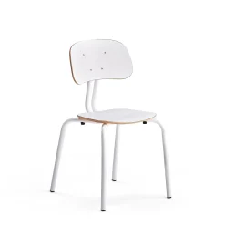 Oppilastuoli YNGVE Jalat, valkoinen, valkoinen, korkeus 460 mm
