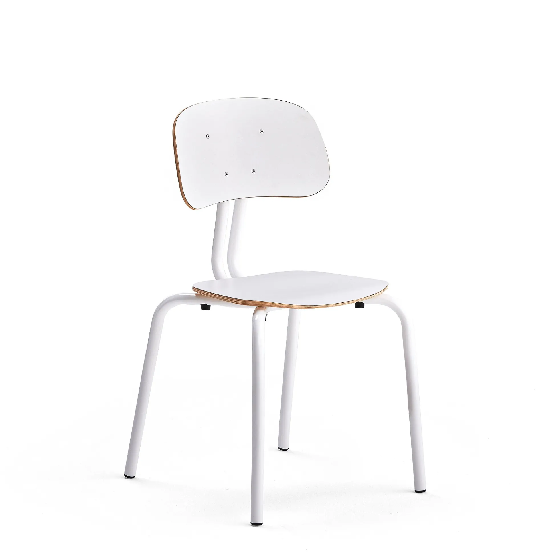 Oppilastuoli YNGVE Jalat, valkoinen, valkoinen, korkeus 460 mm