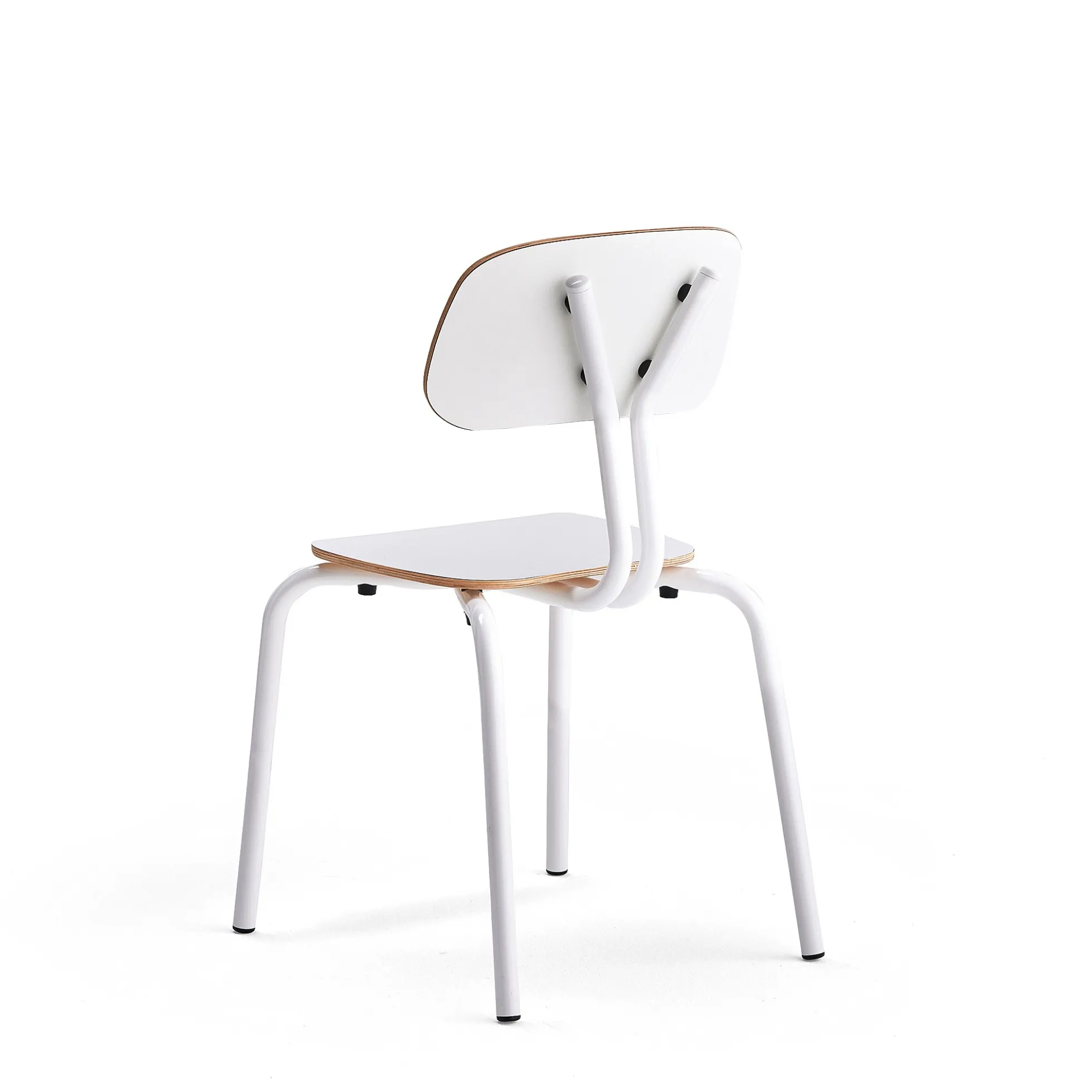 Oppilastuoli YNGVE Jalat, valkoinen, valkoinen, korkeus 460 mm