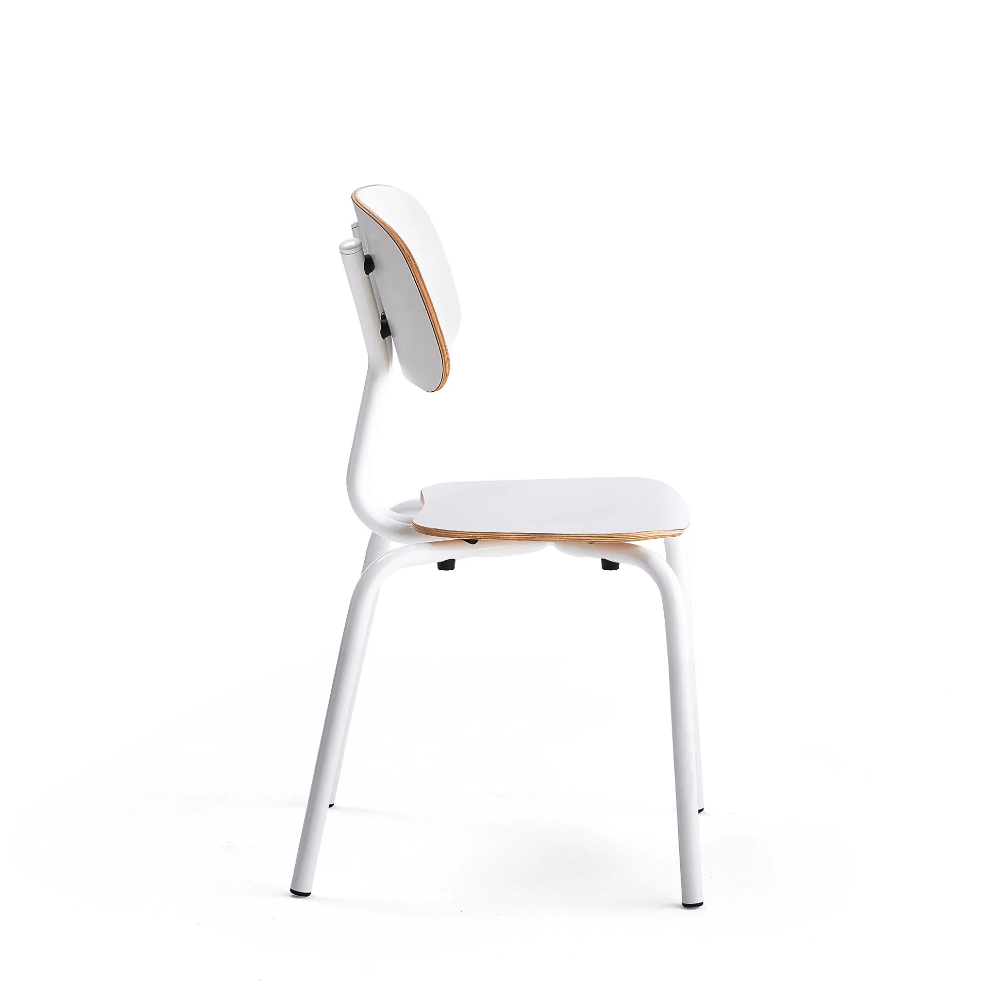 Oppilastuoli YNGVE Jalat, valkoinen, valkoinen, korkeus 460 mm