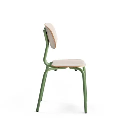 Oppilastuoli YNGVE Jalat, vihreä, saarni, korkeus 460 mm