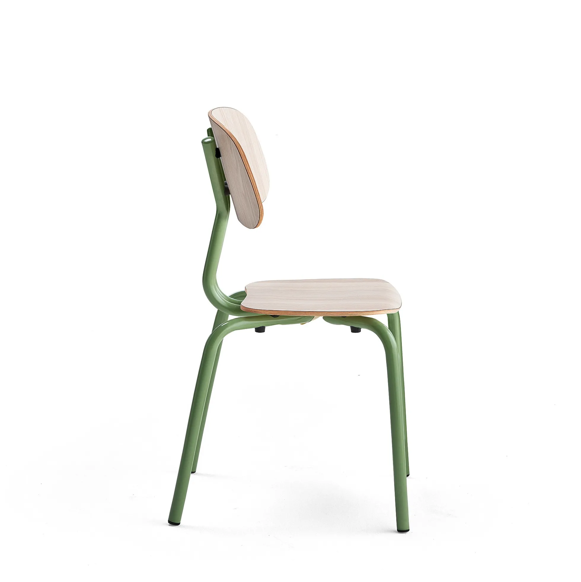 Oppilastuoli YNGVE Jalat, vihreä, saarni, korkeus 460 mm