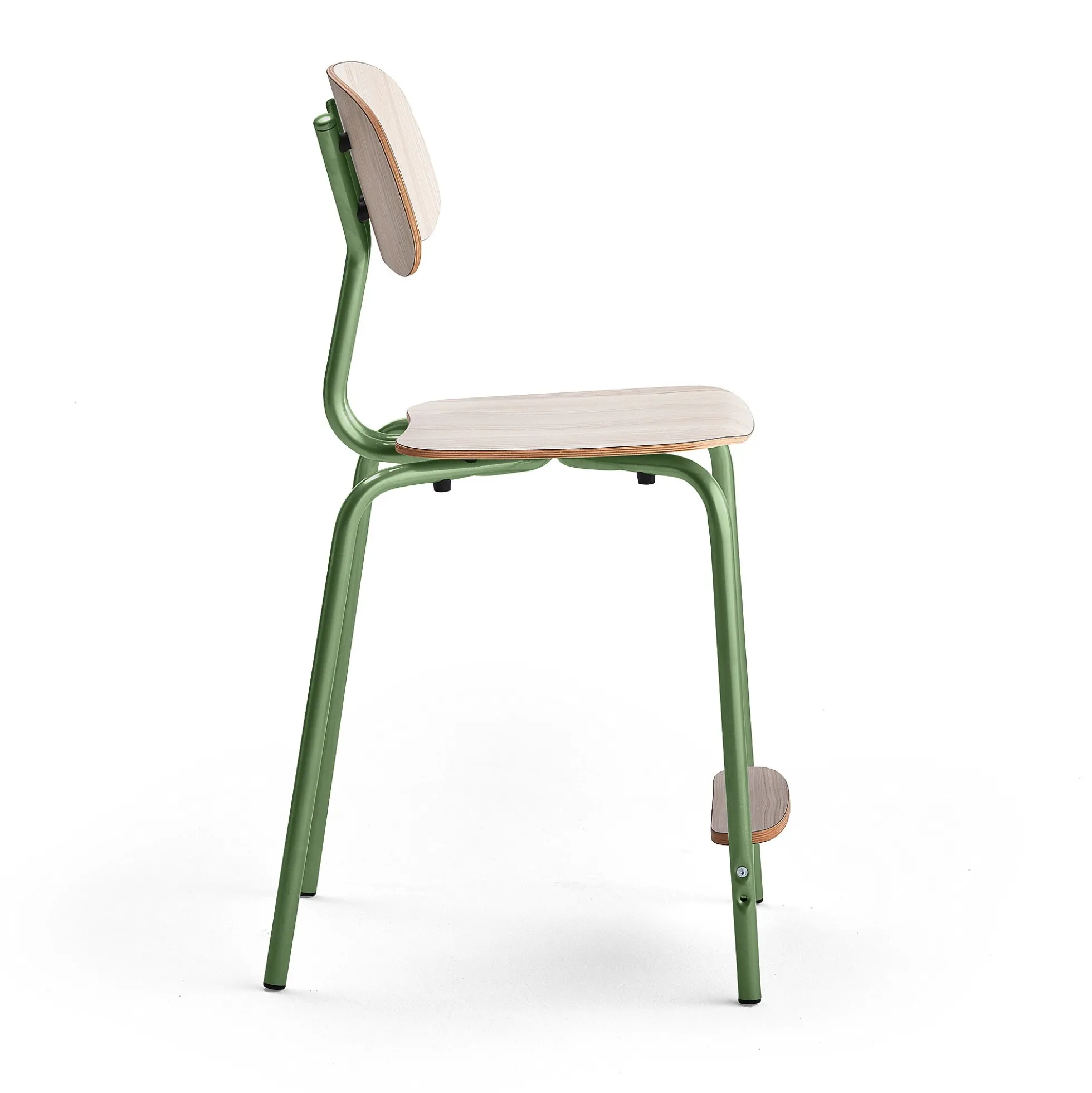 Oppilastuoli YNGVE Jalat, vihreä, saarni, korkeus 610 mm