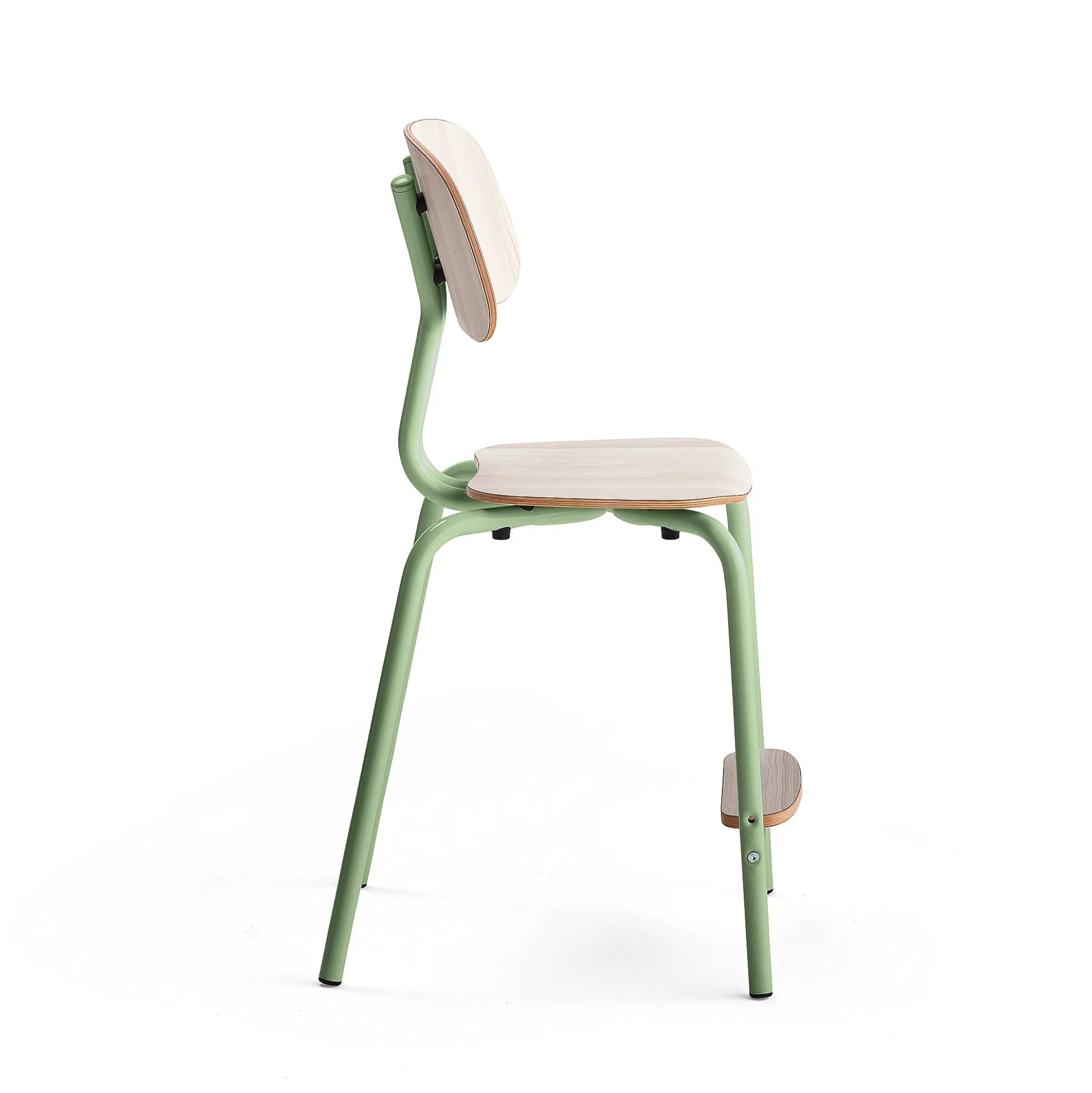 Oppilastuoli YNGVE Jalat, vihreä, tuhkanharmaa, korkeus: 520 mm