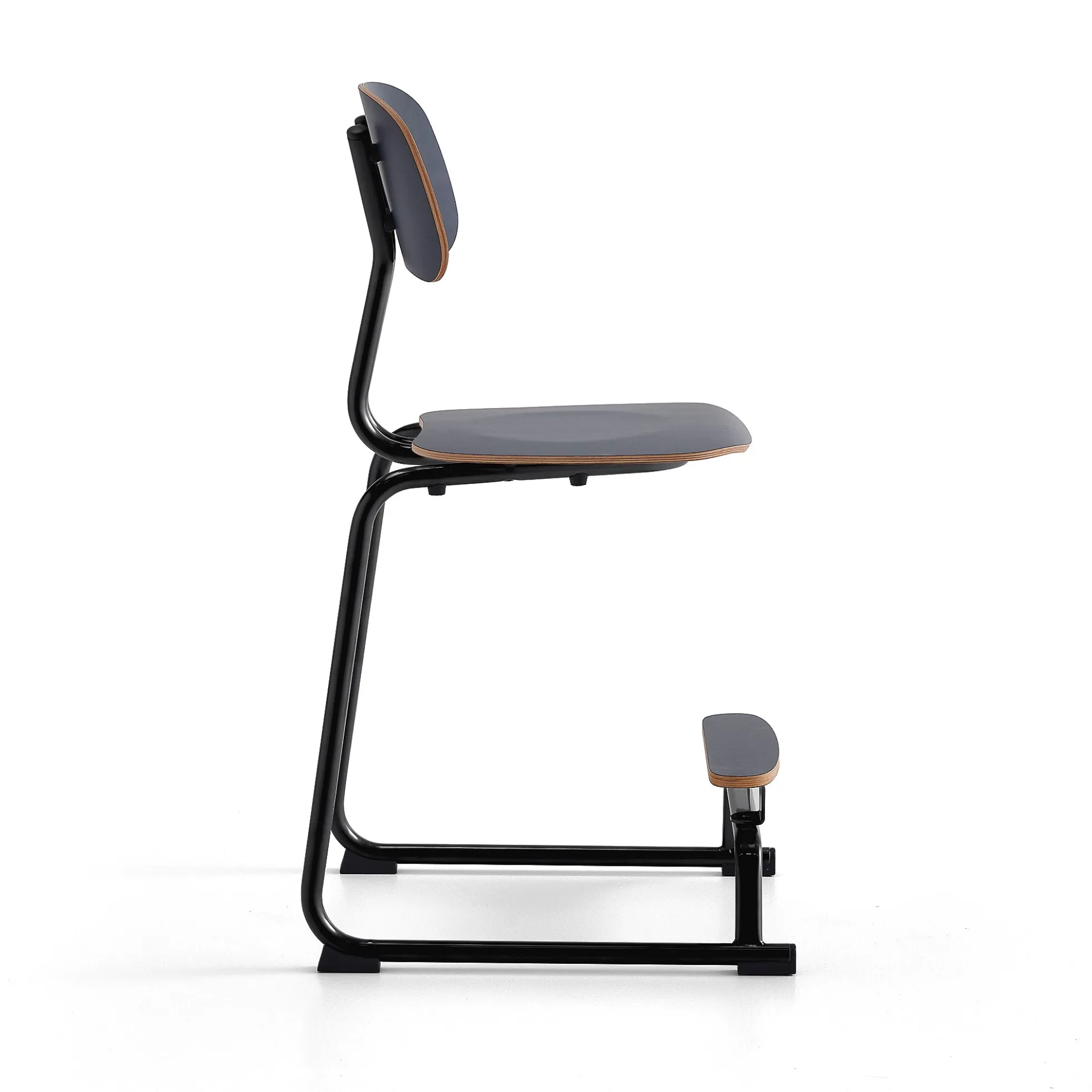 Oppilastuoli YNGVE Liukunastat, antrasiitti, antrasiitti, korkeus:610 mm