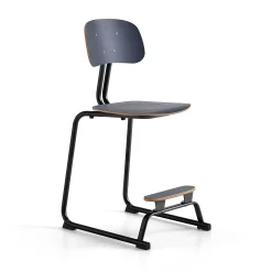 Oppilastuoli YNGVE Liukunastat, antrasiitti, antrasiitti, korkeus:610 mm