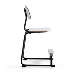 Oppilastuoli YNGVE Liukunastat, antrasiitti, valkoinen, korkeus:610 mm