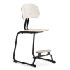 Oppilastuoli YNGVE L-malli, antrasiitinharmaa, saarni, korkeus 520 mm