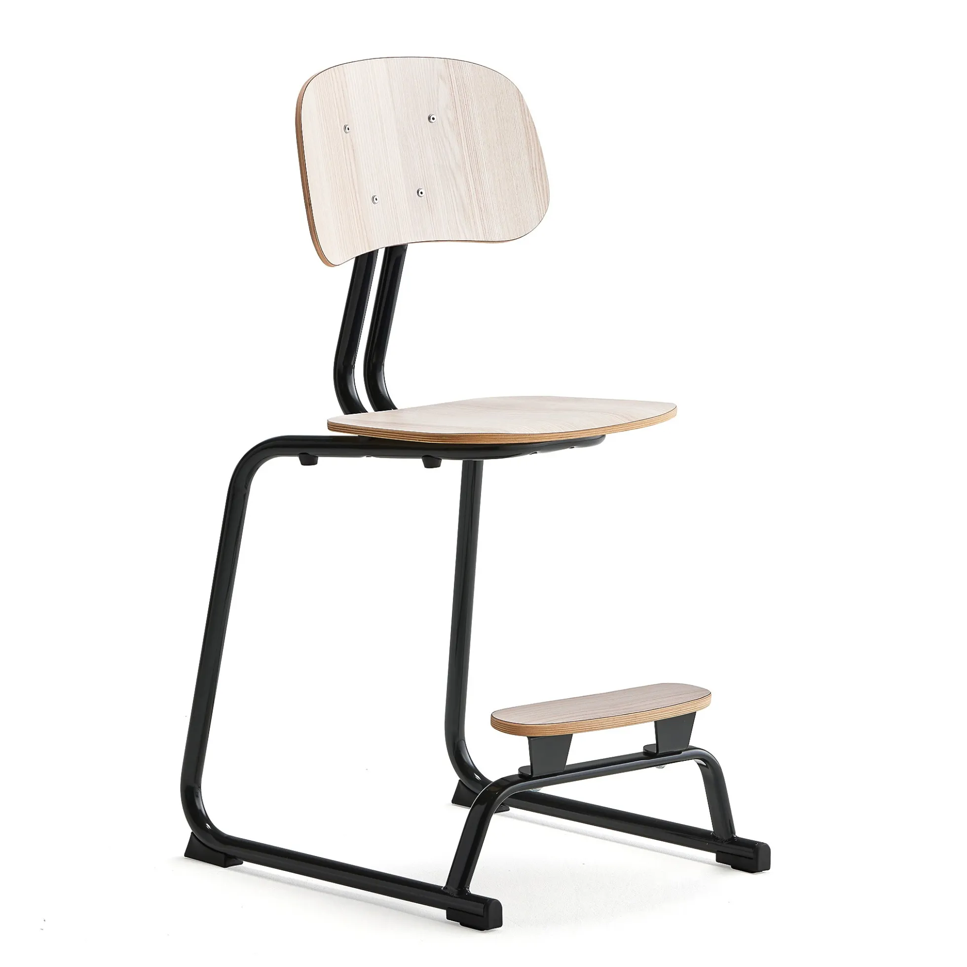 Oppilastuoli YNGVE L-malli, antrasiitinharmaa, saarni, korkeus 520 mm