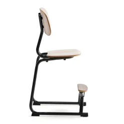 Oppilastuoli YNGVE L-malli, antrasiitinharmaa, saarni, korkeus 520 mm