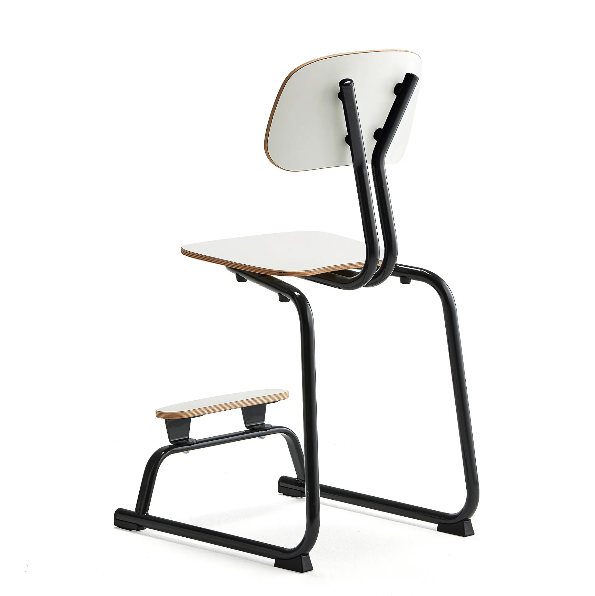 Oppilastuoli YNGVE L-malli, antrasiitinharmaa, valkoinen, korkeus: 520 mm