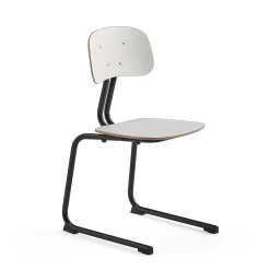 Oppilastuoli YNGVE L-malli, antrasiitinharmaa, valkoinen, korkeus: 460 mm