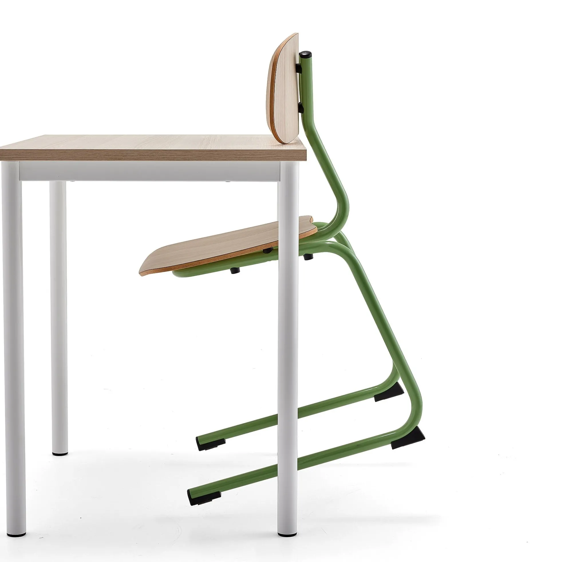 Oppilastuoli YNGVE L-malli, antrasiitinharmaa, valkoinen, korkeus: 460 mm