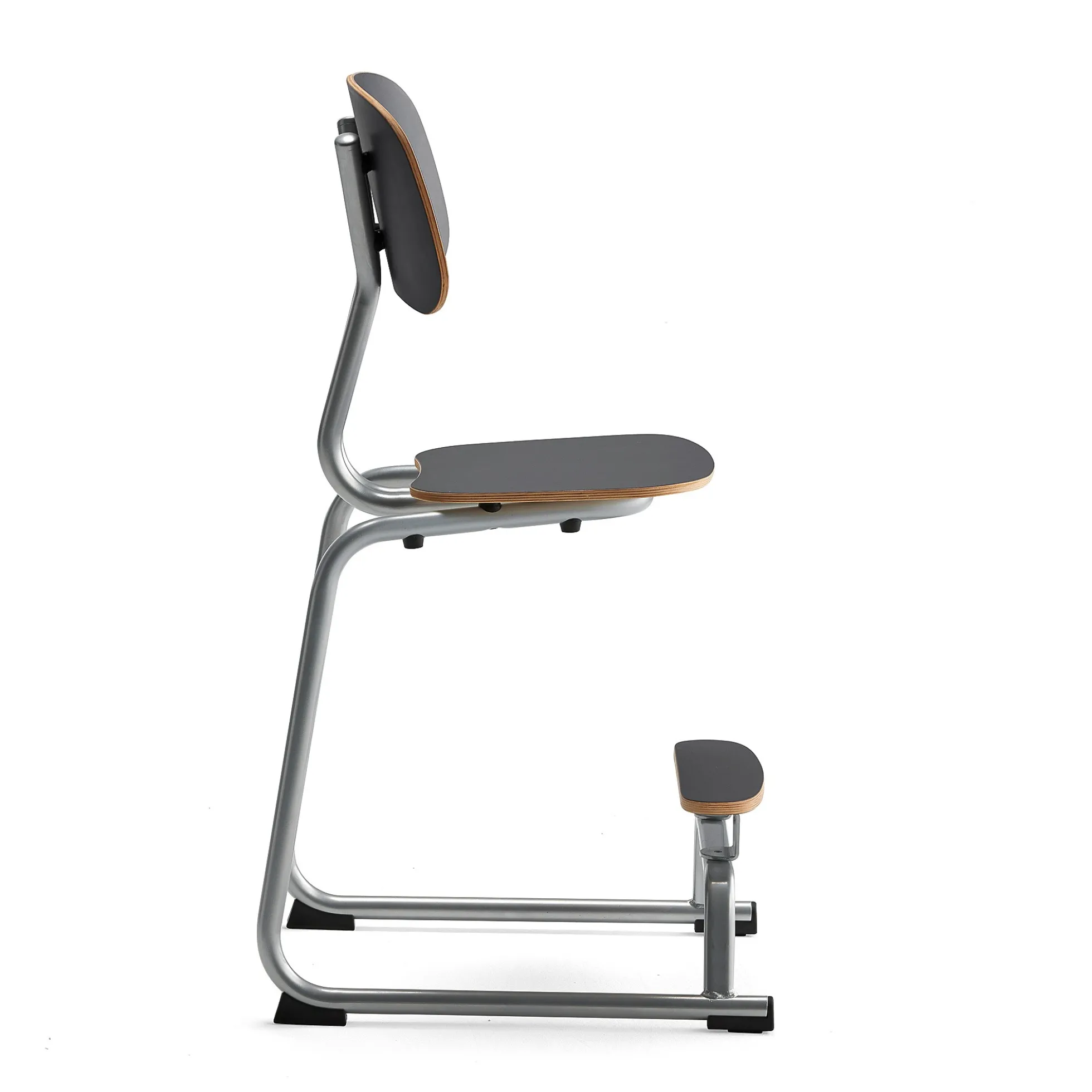 Oppilastuoli YNGVE L-malli, hopeanharmaa, antrasiitinharmaa, korkeus: 520 mm