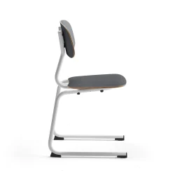 Oppilastuoli YNGVE L-malli, valkoinen, antrasiitinharmaa, korkeus: 460 mm