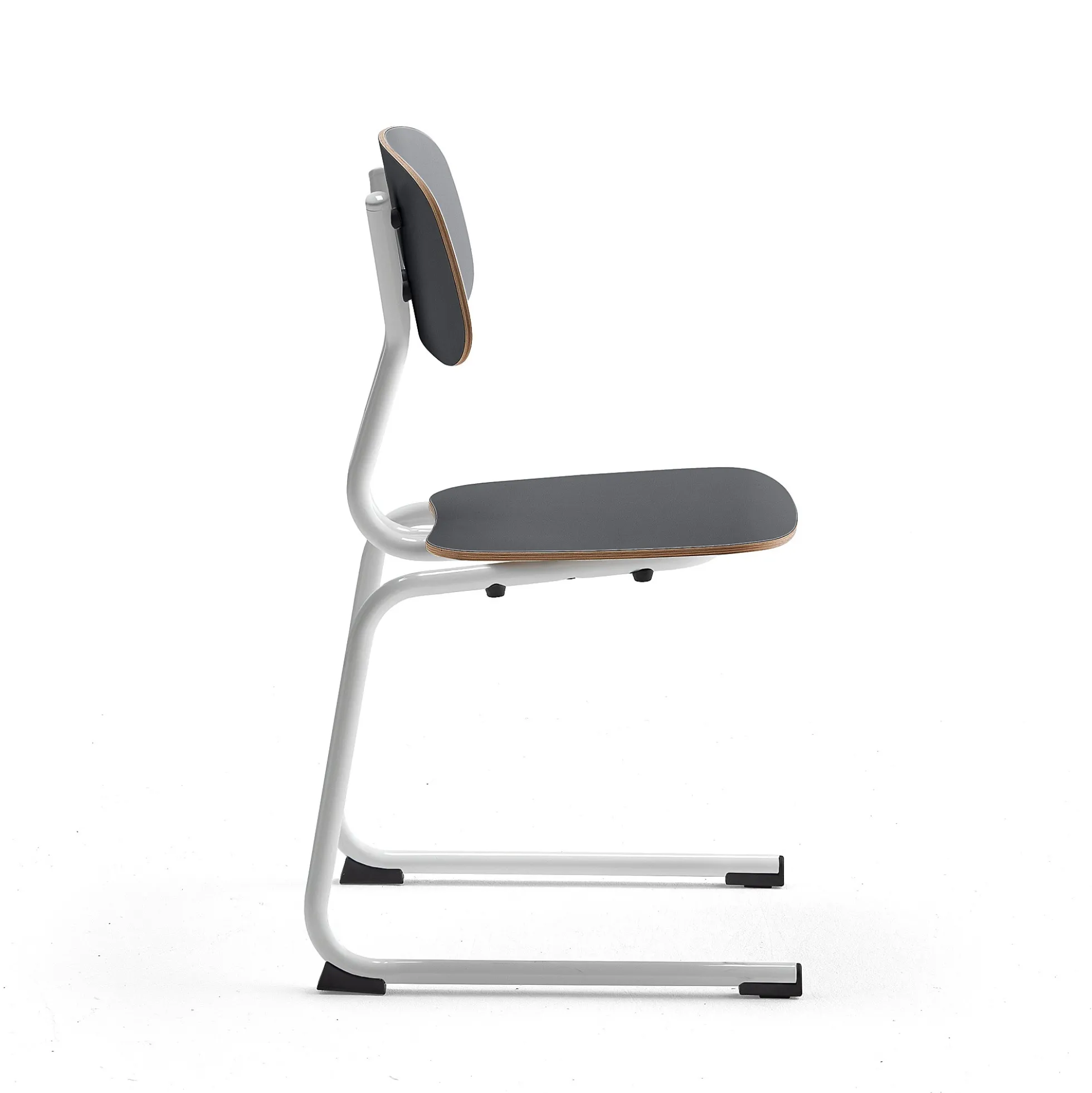Oppilastuoli YNGVE L-malli, valkoinen, antrasiitinharmaa, korkeus: 460 mm