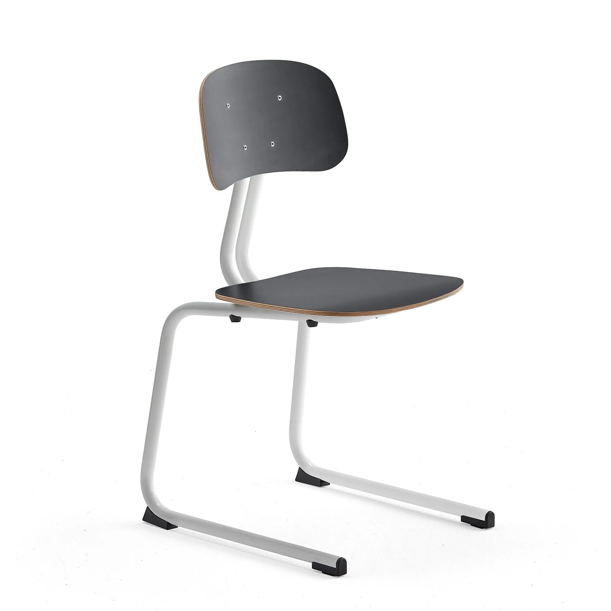 Oppilastuoli YNGVE L-malli, valkoinen, antrasiitinharmaa, korkeus: 460 mm
