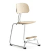 Oppilastuoli YNGVE L-malli, valkoinen, koivu, korkeus: 520 mm