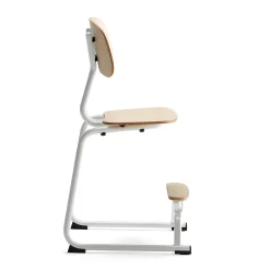 Oppilastuoli YNGVE L-malli, valkoinen, koivu, korkeus: 520 mm