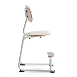 Oppilastuoli YNGVE L-malli, valkoinen, saarni, korkeus 520 mm