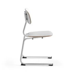 Oppilastuoli YNGVE L-malli, valkoinen, valkoinen, korkeus: 460 mm