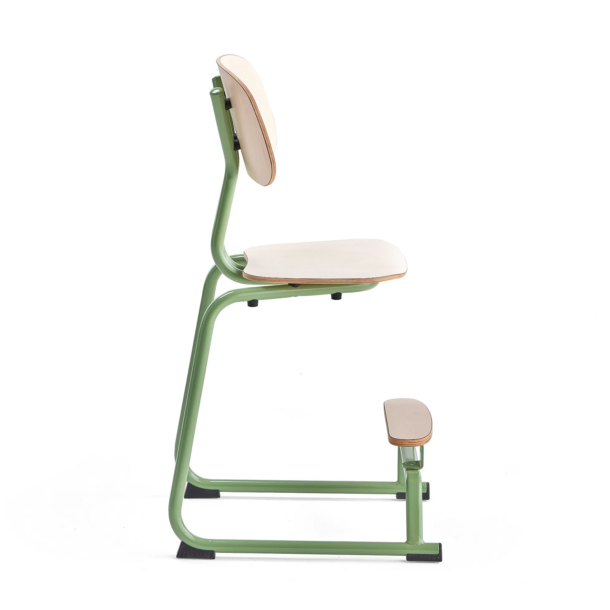 Oppilastuoli YNGVE L-malli, vihreä, koivu, korkeus 520 mm