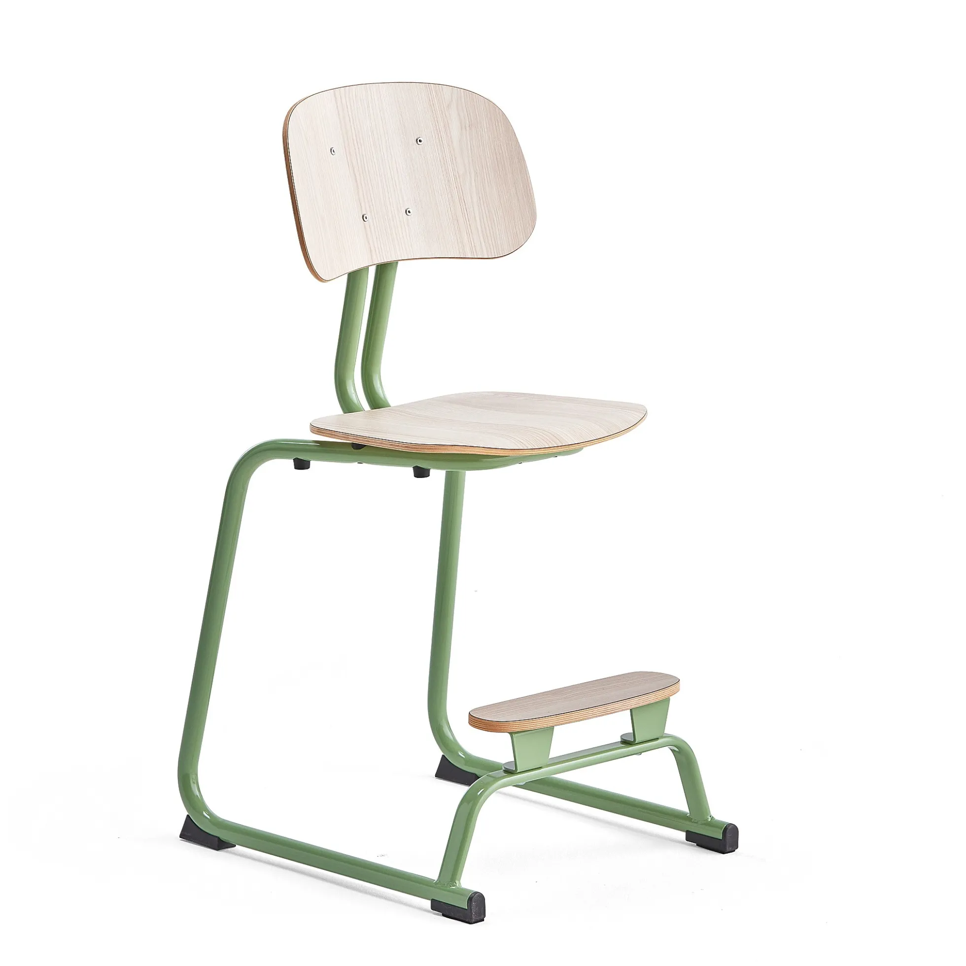 Oppilastuoli YNGVE L-malli, vihreä, saarni, korkeus 520 mm