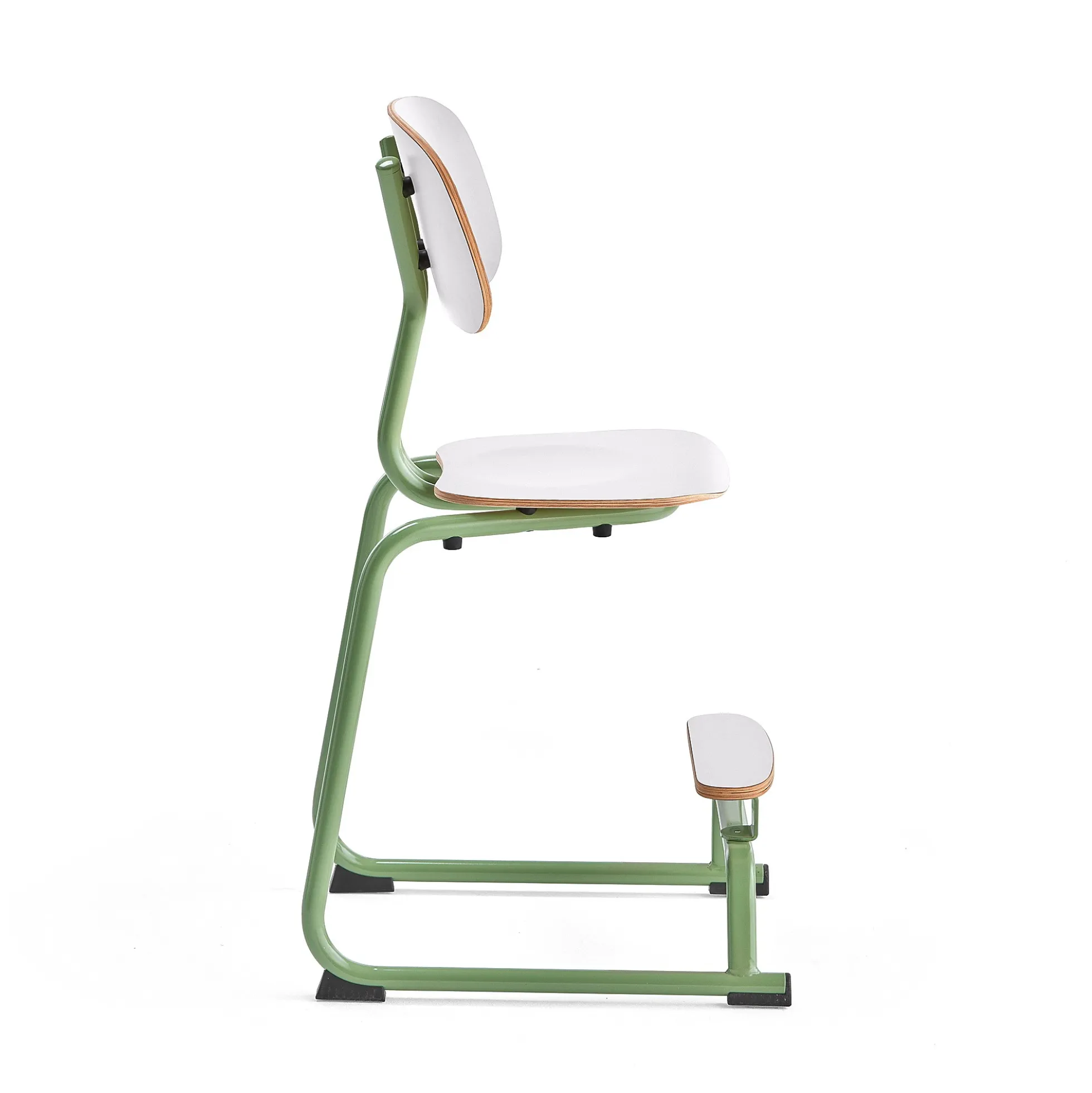 Oppilastuoli YNGVE L-malli, vihreä, valkoinen, korkeus 520 mm