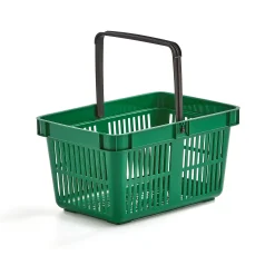 Ostoskori 27 litraa, vihreä, 22 kpl