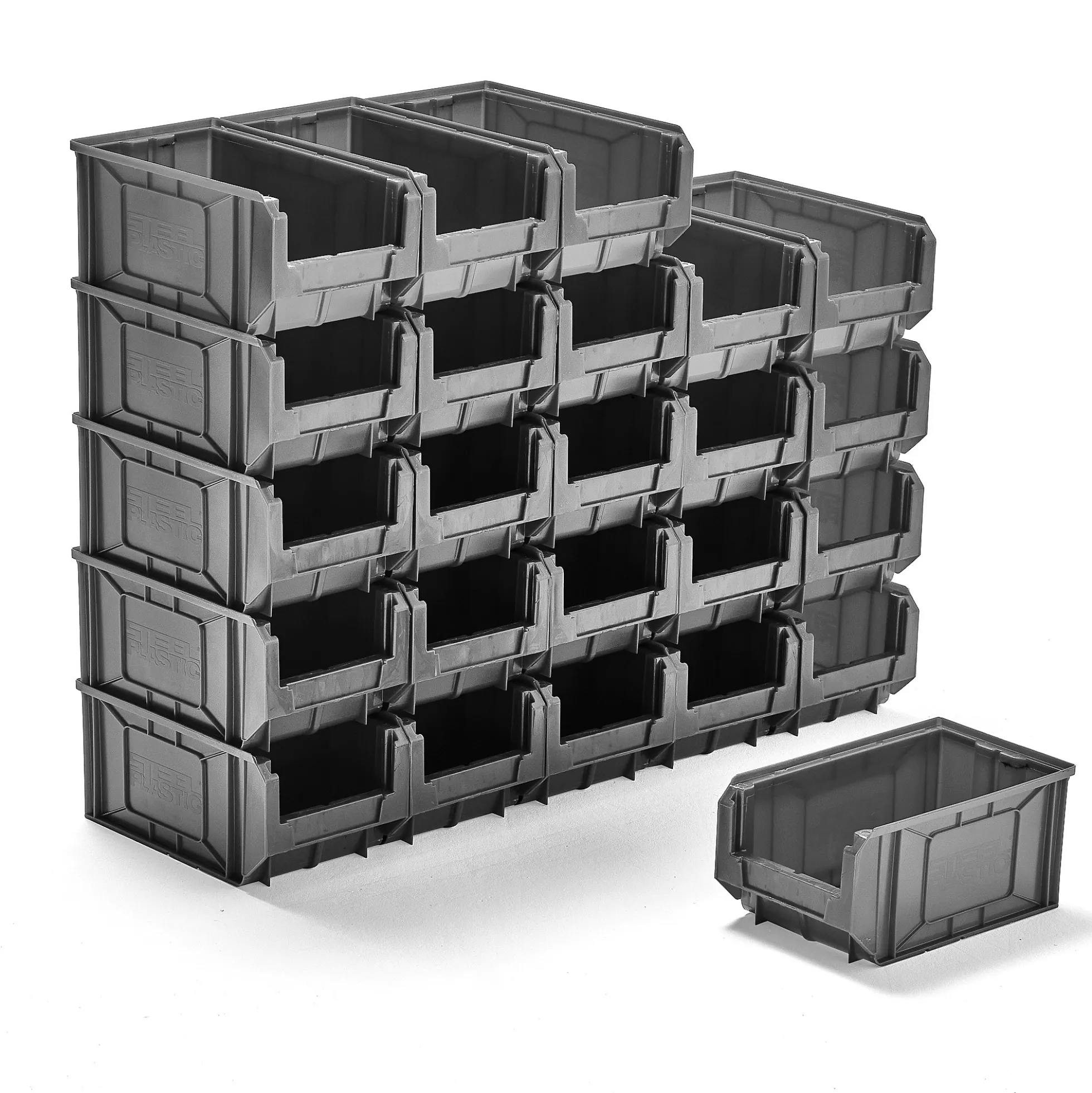Ottolaatikko APART 345x205x165 mm, 24 kpl, harmaa