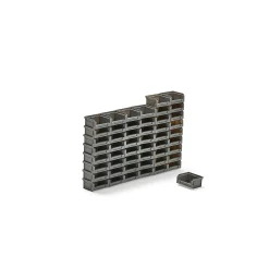 Ottolaatikko APART 90x105x55 mm, 50 kpl, harmaa