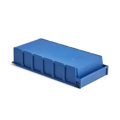 Ottolaatikko DETAIL Laatikkoon mahtuu 5 jakajaa, 400x188x80 mm, sininen, 30-pack