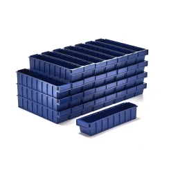 Ottolaatikko DETAIL Laatikkoon mahtuu 7 jakajaa, 500x115x100 mm, sininen, 32-pack