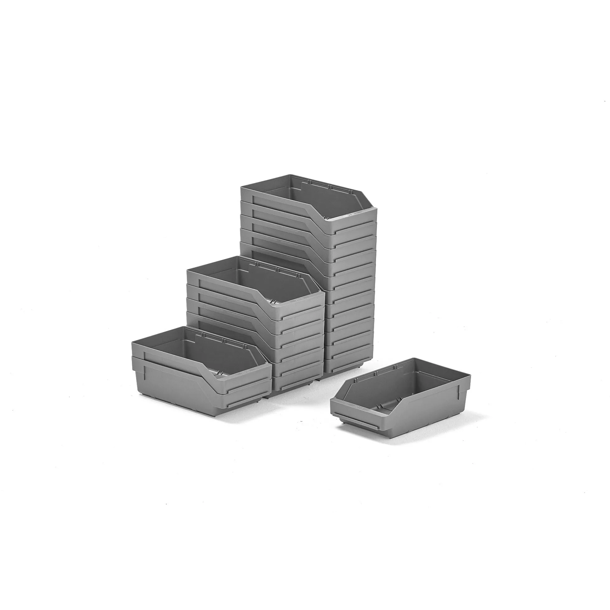 Ottolaatikko REACH 300x180x95 mm, 20 kpl, harmaa