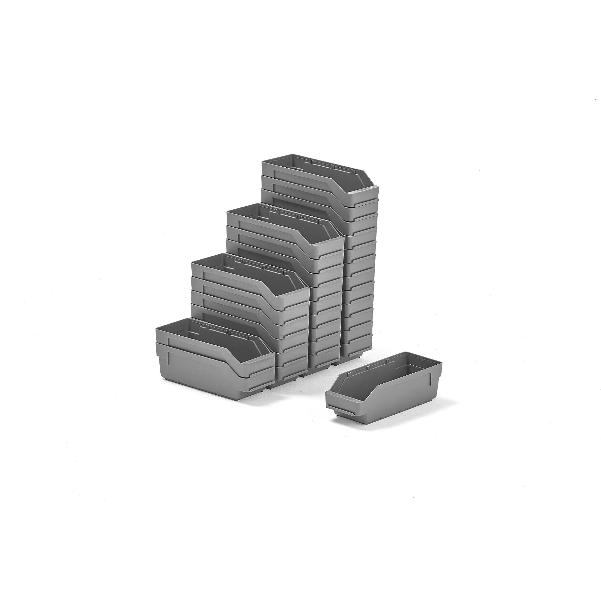Ottolaatikko REACH 300x120x95 mm, 30 kpl, harmaa