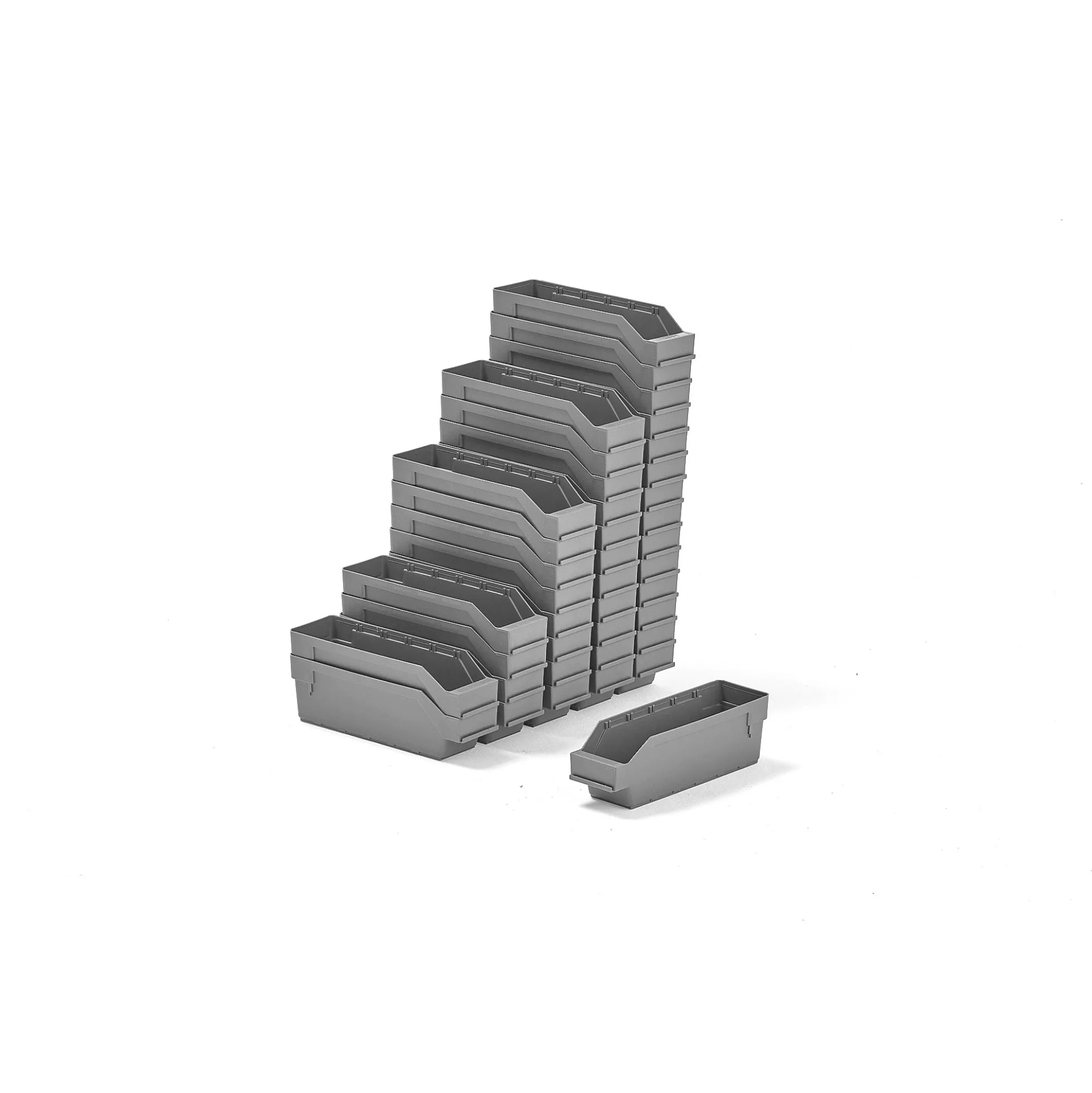 Ottolaatikko REACH 300x90x95 mm, 40 kpl, harmaa