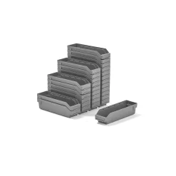 Ottolaatikko REACH 400x120x95 mm, 30 kpl, harmaa