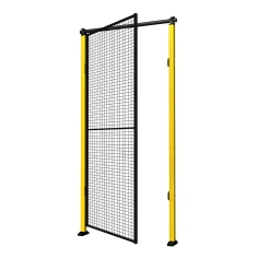 Ovi X-GUARD Yksiosainen, yläputki, sis. pylväät ja verkkoelementin, 2300x1500 mm