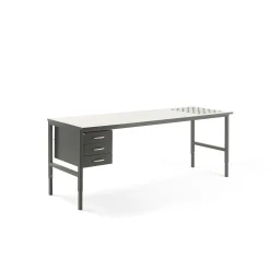 Pakettitarjous CARGO Pakkauspöytä, rullat, 2400x750 mm, 3 vetolaatikkoa