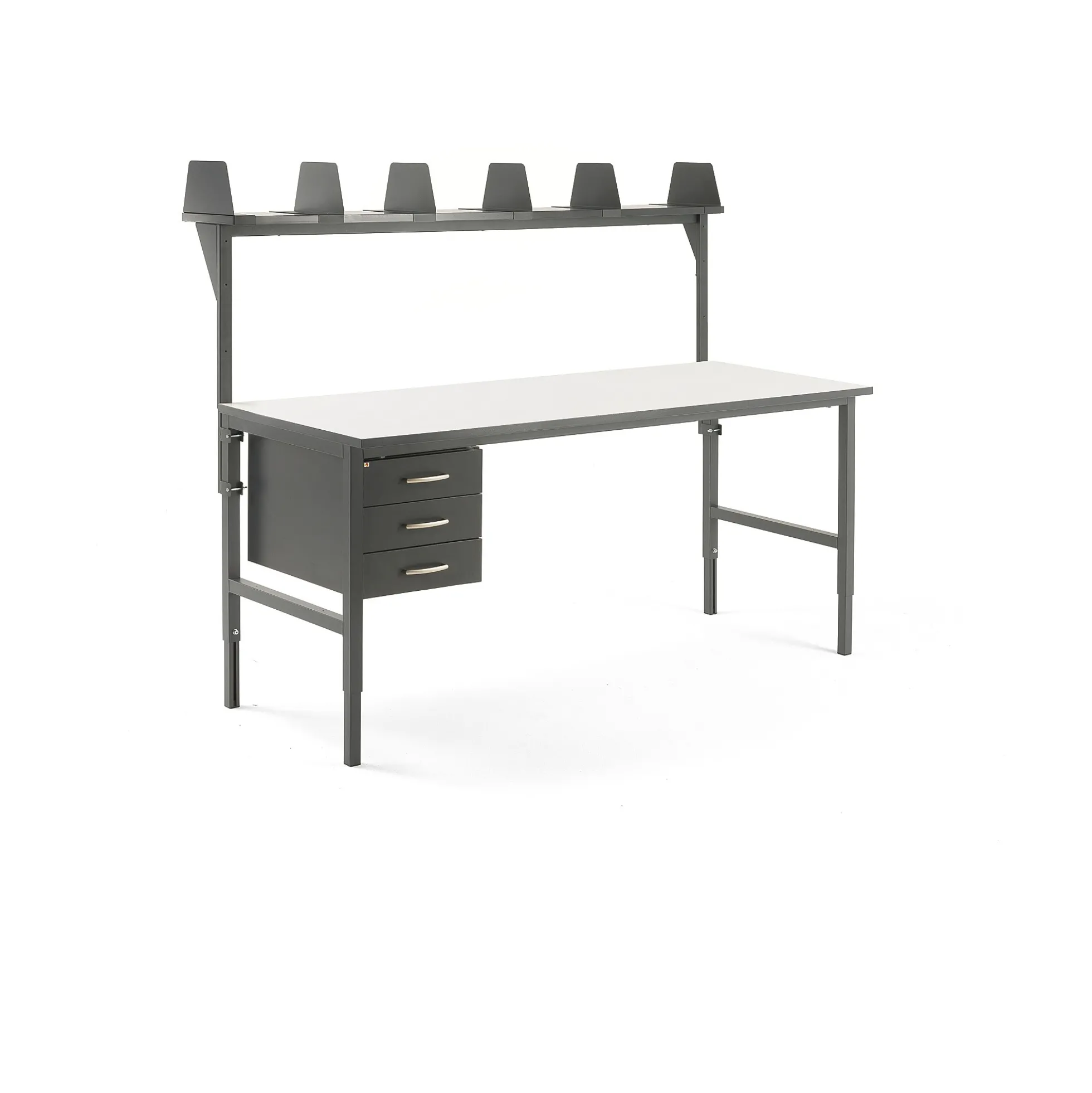 Pakettitarjous CARGO Pakkauspöytä, 2000x750 mm, 3 vetolaatikkoa, ylähylly