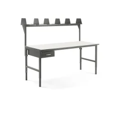 Pakettitarjous CARGO Pakkauspöytä, 2000x750 mm, vetolaatikko, ylähylly