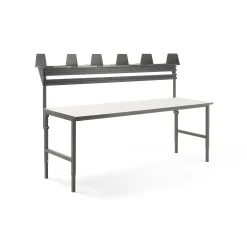 Pakettitarjous CARGO Pakkauspöytä, 2400x750 mm, ylähylly, 2 ripustukiskoa