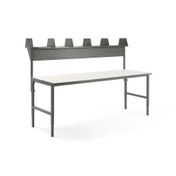 Pakettitarjous CARGO Pakkauspöytä, 2400x750 mm, ylähylly, 1 työkalutaulu