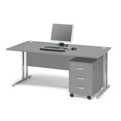 Pakettitarjous FLEXUS Työpöytä + 3-vetolaatikon laatikosto, 1600x800 mm, harmaa